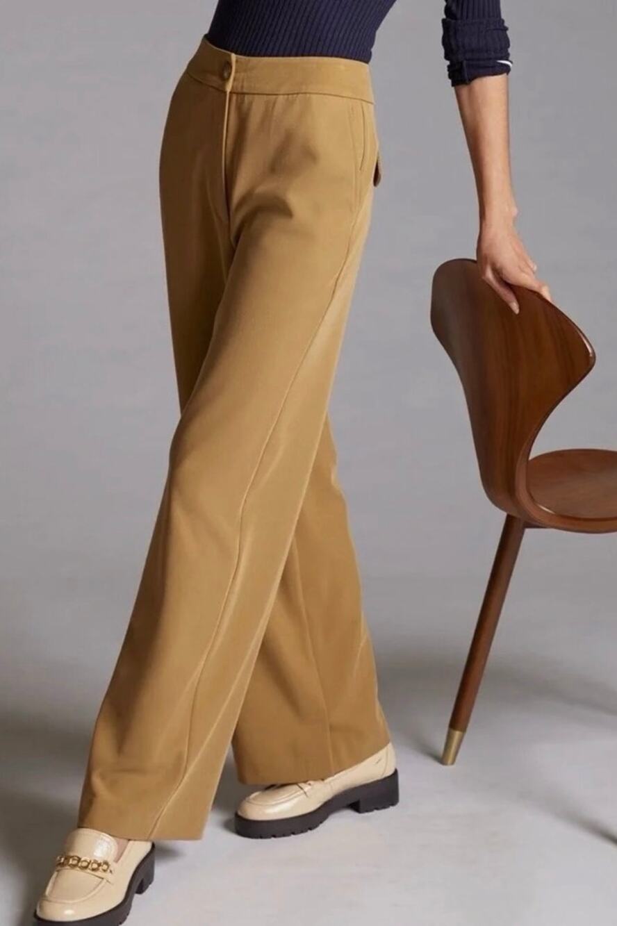 Anthropologie Exquise Trousers in Camel Sz. M
